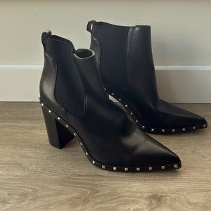 Charles by Charles David Spiked Black Heeled Bootie